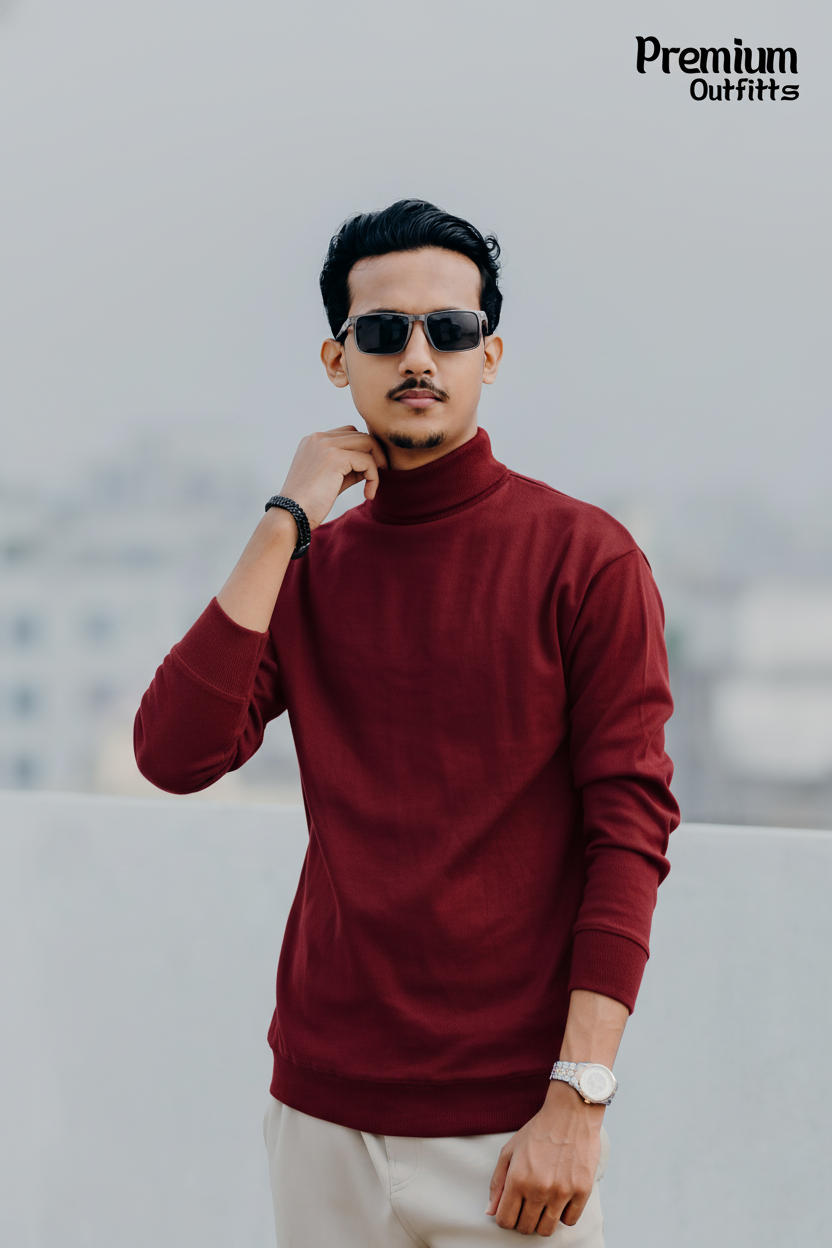 High-Neck Sweatshirt-5